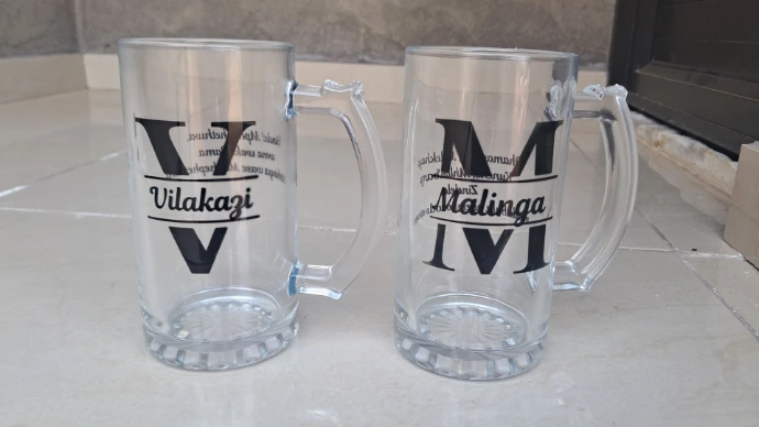 16oz Personalized Beer mug glass